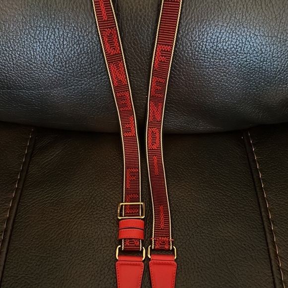 SALE!!! Fendi nano pico FF leather mini Baguette with logo crossbody strap - Picture 6 of 8